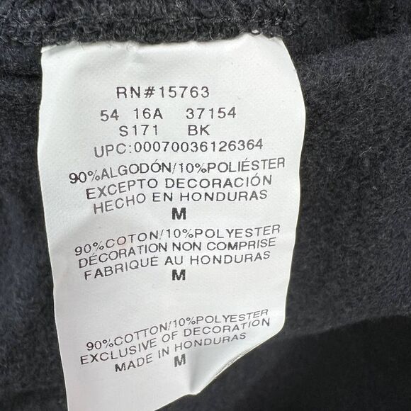 New Champion Men Black Hoodie Logo Printed Long Sleeve Pocket Pullover US M - Picture 9 of 9